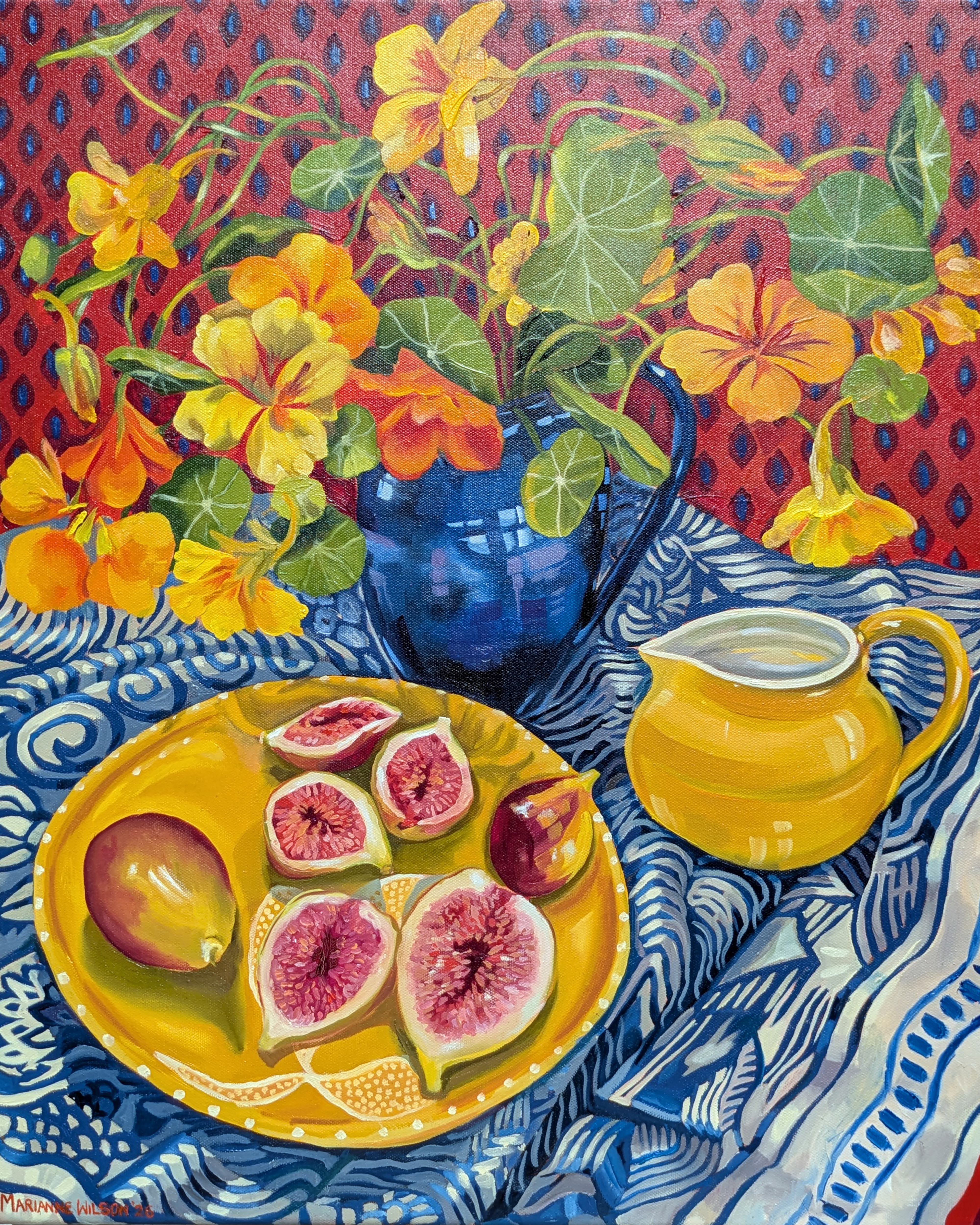 Penny's Basque Figs, Oil on Canvas